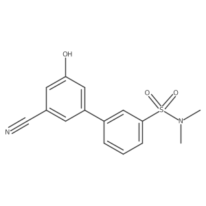 3-Cyano-5-(3-N,N-dimethylsulfamoylphenyl)phenol结构式
