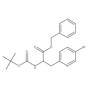 (S)-Benzyl3-(5-bromopyridin-2-yl)-2-((tert-butoxycarbonyl)amino)propanoate Structure