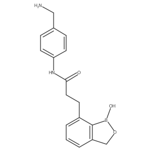 N-[4-(aminomethyl)phenyl]-1,3-dihydro-1-hydroxy-2,1-benzoxaborole-7-propanamide Structure