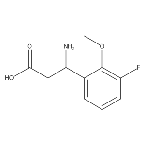 3-Amino-3-(3-fluoro-2-methoxyphenyl)propanoic acid结构式