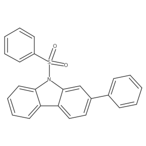 2-Phenyl-9-(phenylsulfonyl)-9H-carbazole结构式