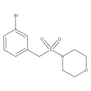 4-((3-Bromobenzyl)sulfonyl)morpholine结构式