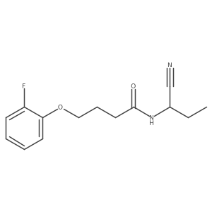 N-(1-cyanopropyl)-4-(2-fluorophenoxy)butanamide Structure