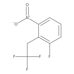 1-Fluoro-2-(2,2,2-trifluoroethyl)-3-nitrobenzene结构式