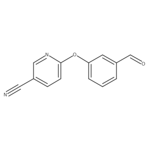 6-(3-Formylphenoxy)nicotinonitrile结构式