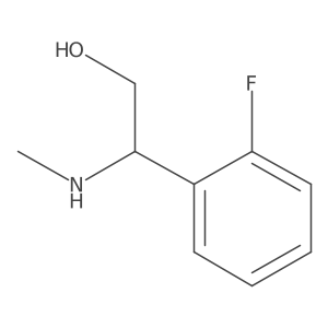 (R)-2-(2-Fluorophenyl)-2-(methylamino)ethanol结构式