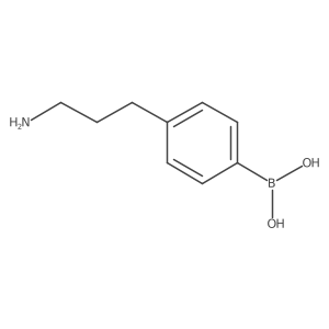 [4-(3-Aminopropyl)phenyl]boronic acid Structure