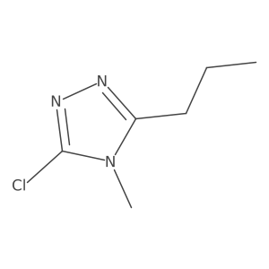 3-chloro-4-methyl-5-propyl-4H-1,2,4-triazole结构式