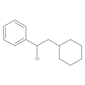 (1-Chloro-2-cyclohexylethyl)benzene结构式