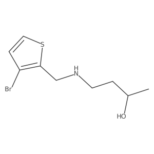 4-{[(3-Bromothiophen-2-yl)methyl]amino}butan-2-ol Structure