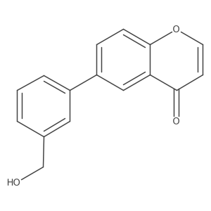 6-(3-(Hydroxymethyl)phenyl)-4H-chromen-4-one Structure