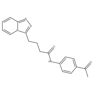 N-(4-acetylphenyl)-4-([1,2,4]triazolo[4,3-a]pyridin-3-yl)butanamide结构式