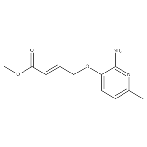 Methyl (E)-4-[(2-amino-6-methyl-3-pyridinyl)oxy]-2-butenoate Structure