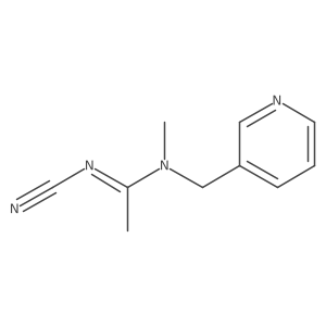 N'-Cyano-N-methyl-N-(3-pyridinylmethyl)-ethanimidamide Structure
