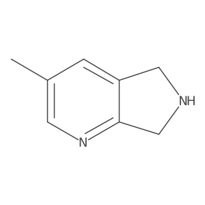 3-Methyl-5H,6H,7H-pyrrolo[3,4-B]pyridine结构式