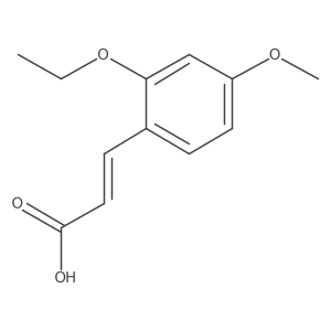 (E)-3-(2-Ethoxy-4-methoxyphenyl)acrylic acid Structure