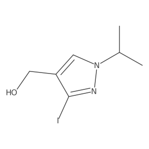 (3-iodo-1-isopropyl-1H-pyrazol-4-yl)methanol Structure