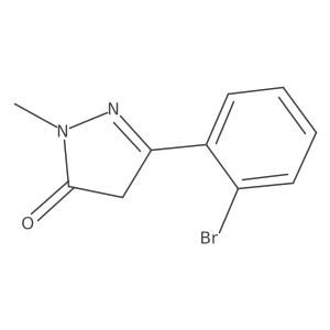 5-(2-Bromophenyl)-2-methyl-2,4-dihydro-3H-pyrazol-3-one Structure