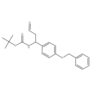 (betaS)-beta-[(1,1-tert-Butyloxycarbonyl)amino]-4-benzyloxy-benzenepropionic Aldehyde Structure