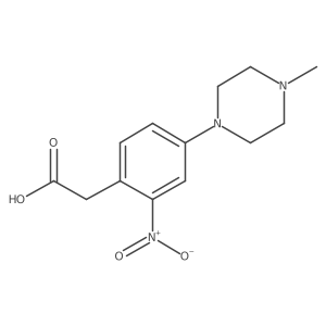 4-(4-Methyl-1-piperazinyl)-2-nitrobenzeneacetic acid结构式