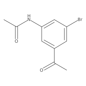 N-(3-Acetyl-5-bromophenyl)acetamide结构式