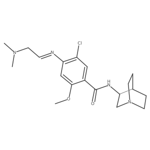 N-1-Azabicyclo[2.2.2]oct-3-yl-5-chloro-4-[[2-(dimethylamino)ethylidene]amino]-2-methoxybenzamide Structure