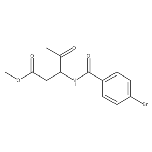 3-[(4-Bromobenzoyl)amino]-4-oxopentanoic acid methyl ester Structure