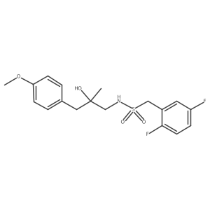 1-(2,5-difluorophenyl)-N-[2-hydroxy-3-(4-methoxyphenyl)-2-methylpropyl]methanesulfonamide结构式