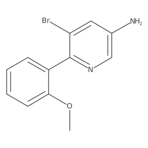 3-Amino-5-bromo-6-(2-methoxyphenyl)pyridine Structure