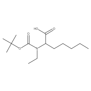 2-{[(Tert-butoxy)carbonyl](ethyl)amino}heptanoic acid Structure