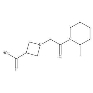 1-[2-(2-Methylpiperidin-1-yl)-2-oxoethyl]azetidine-3-carboxylic acid结构式