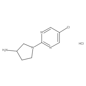 1-(5-Chloropyrimidin-2-yl)pyrrolidin-3-amine hydrochloride Structure
