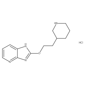 2-(2-(piperidin-3-yl)ethoxy)-3H-imidazo[4,5-b]pyridine hydrochloride Structure
