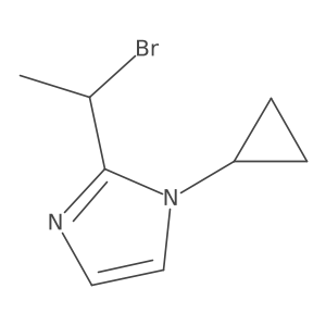 2-(1-bromoethyl)-1-cyclopropyl-1H-imidazole结构式