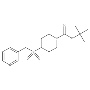 tert-Butyl 4-((pyridin-3-ylmethyl)sulfonyl)piperidine-1-carboxylate Structure