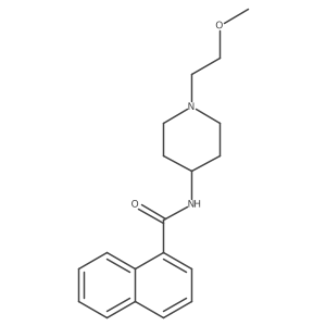 N-(1-(2-methoxyethyl)piperidin-4-yl)-1-naphthamide结构式