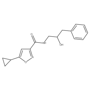 5-cyclopropyl-N-(2-hydroxy-3-phenylpropyl)isoxazole-3-carboxamide Structure