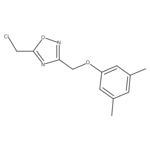 5-(Chloromethyl)-3-(3,5-dimethylphenoxymethyl)-1,2,4-oxadiazole结构式