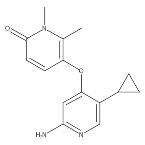 5-[(2-Amino-5-cyclopropyl-4-pyridinyl)oxy]-1,6-dimethyl-2(1h)-pyridinone Structure