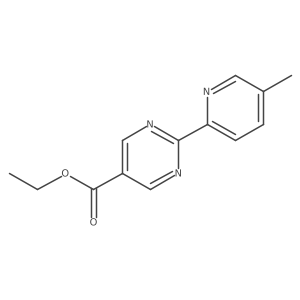 Ethyl 2-(5-methylpyridin-2-YL)pyrimidine-5-carboxylate结构式
