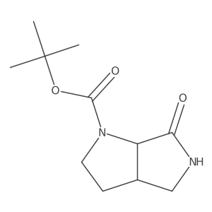 tert-butyl (3aR,6aR)-6-oxo-2,3,3a,4,5,6a-hexahydropyrrolo[3,4-b]pyrrole-1-carboxylate结构式