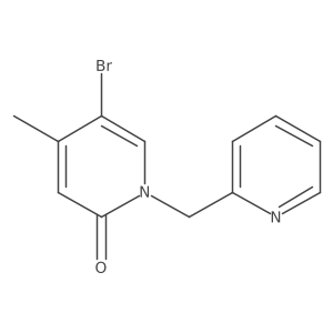 5-Bromo-4-methyl-1-(2-pyridinylmethyl)-2(1h)-pyridinone结构式