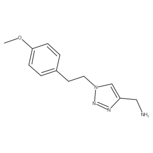 {1-[2-(4-methoxyphenyl)ethyl]-1H-1,2,3-triazol-4-yl}methanamine结构式
