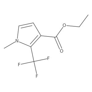 ethyl 1-methyl-2-(trifluoromethyl)-1H-pyrrole-3-carboxylate Structure