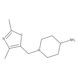 1-[(2,4-Dimethyl-1,3-thiazol-5-yl)methyl]piperidin-4-amine Structure