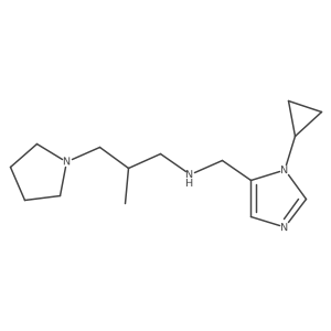 1H-Imidazole-5-methanamine, 1-cyclopropyl-N-[2-methyl-3-(1-pyrrolidinyl)propyl]- Structure