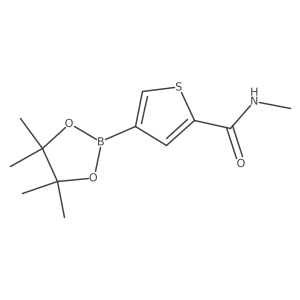 N-Methyl-4-(4,4,5,5-tetramethyl-1,3,2-dioxaborolan-2-yl)thiophene-2-carboxamide Structure