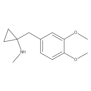 1-[(3,4-dimethoxyphenyl)methyl]-N-methylcyclopropan-1-amine结构式