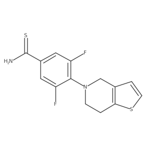 Benzenecarbothioamide, 4-(6,7-dihydrothieno[3,2-c]pyridin-5(4H)-yl)-3,5-difluoro-结构式