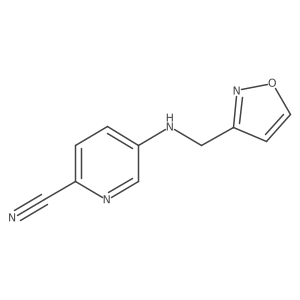 5-{[(1,2-Oxazol-3-yl)methyl]amino}pyridine-2-carbonitrile Structure